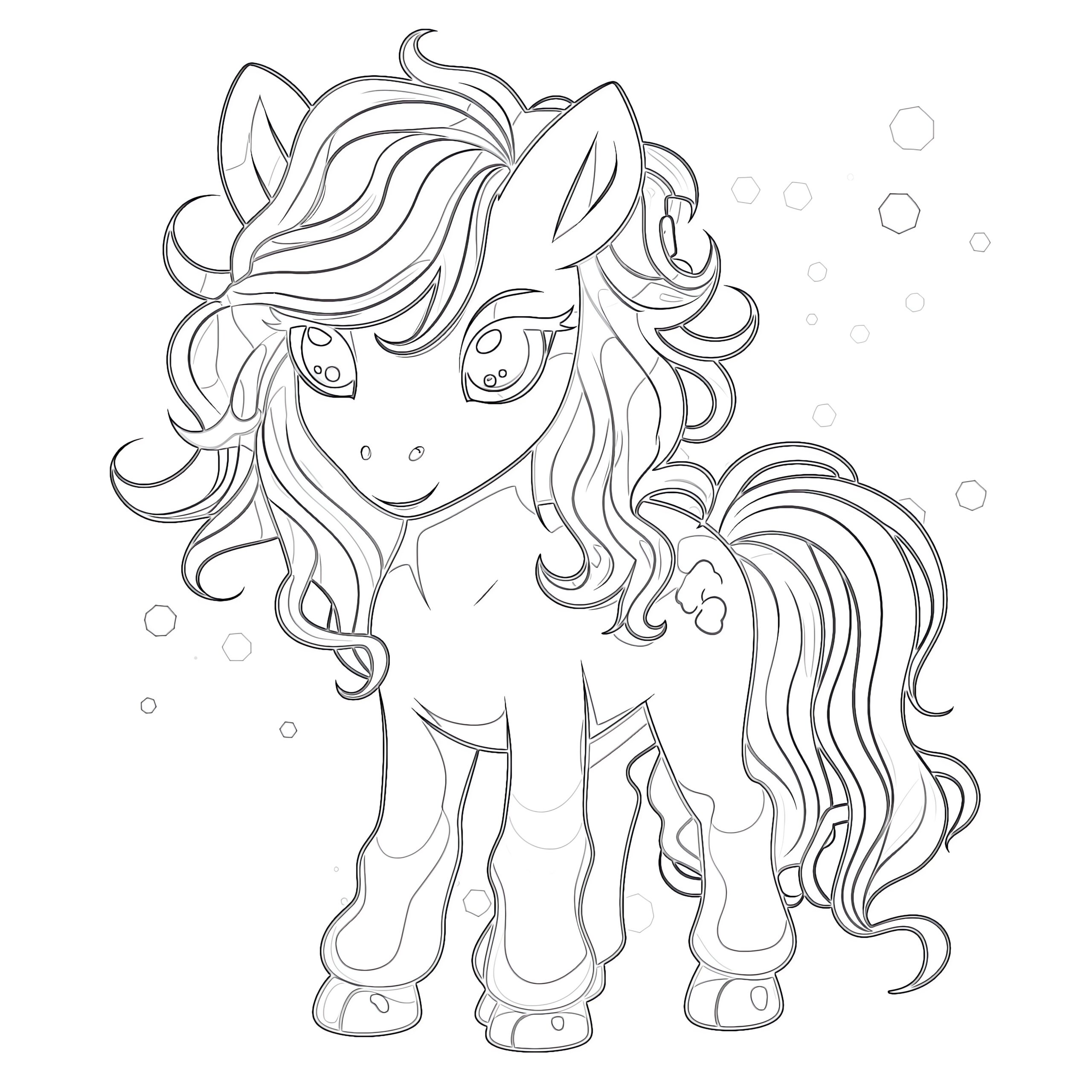 Anime Unicorn Coloring Pages Coloring Pages Mimi Panda