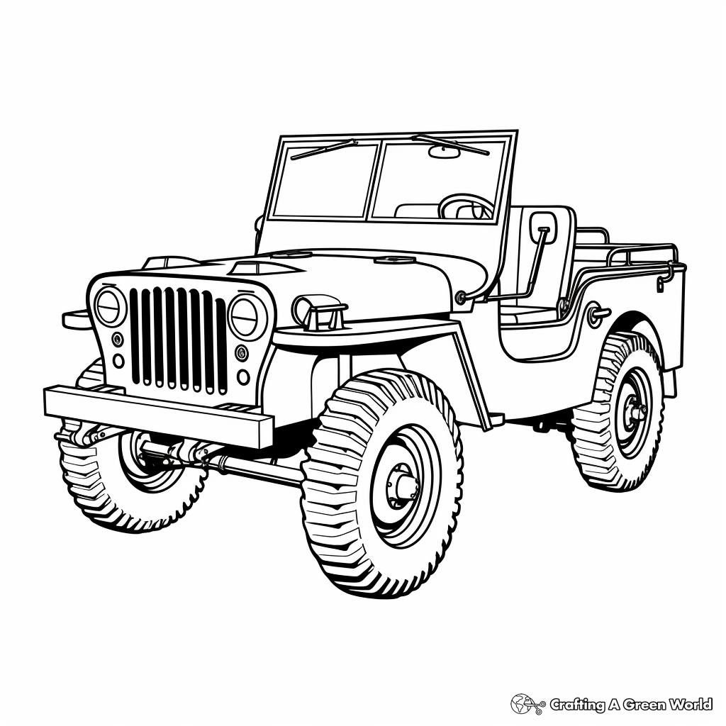Jeep Coloring Pages To Print Jeep Coloring Pages To Print