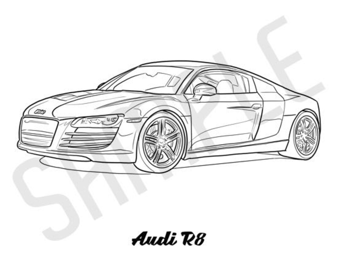 AUDI R8 Coolest Car Adult Coloring Page Printable Coloring Pages Coloring Page Adults Digital Instant Download 2 Pages Etsy AUDI R8 Coolest Car Adult Coloring Page Printable Coloring Pages Coloring Page Adults Digital Instant Download 2 Pages Etsy