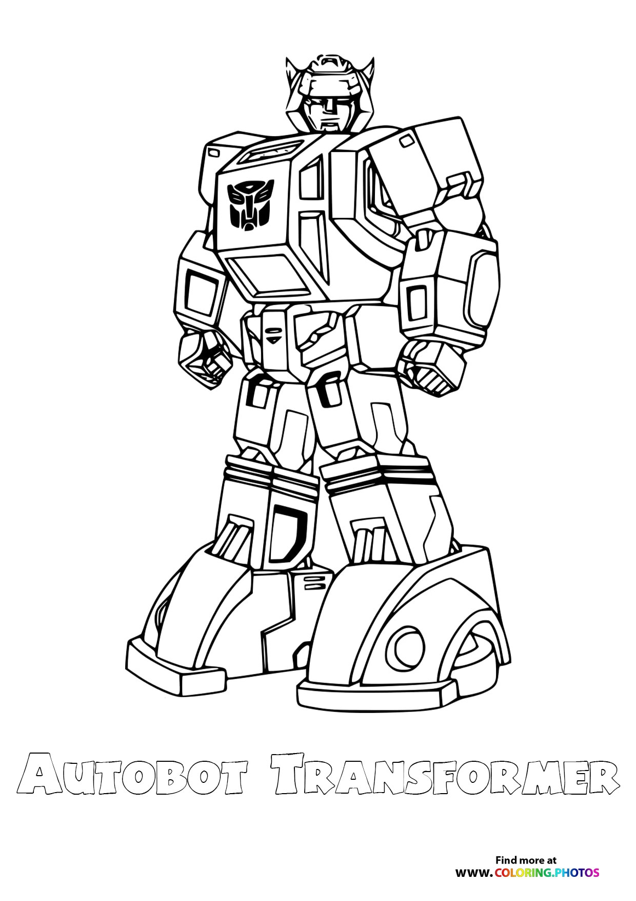 Autobot Transformer Coloring Pages For Kids Autobot Transformer Coloring Pages For Kids