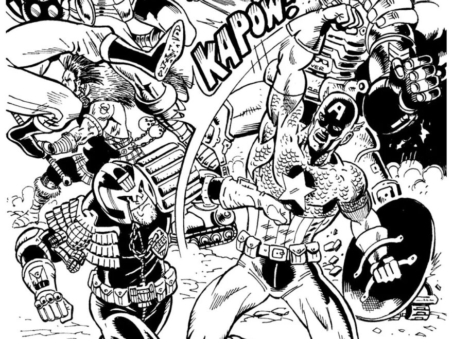 Avengers Battle Book And Comic Coloring Pages