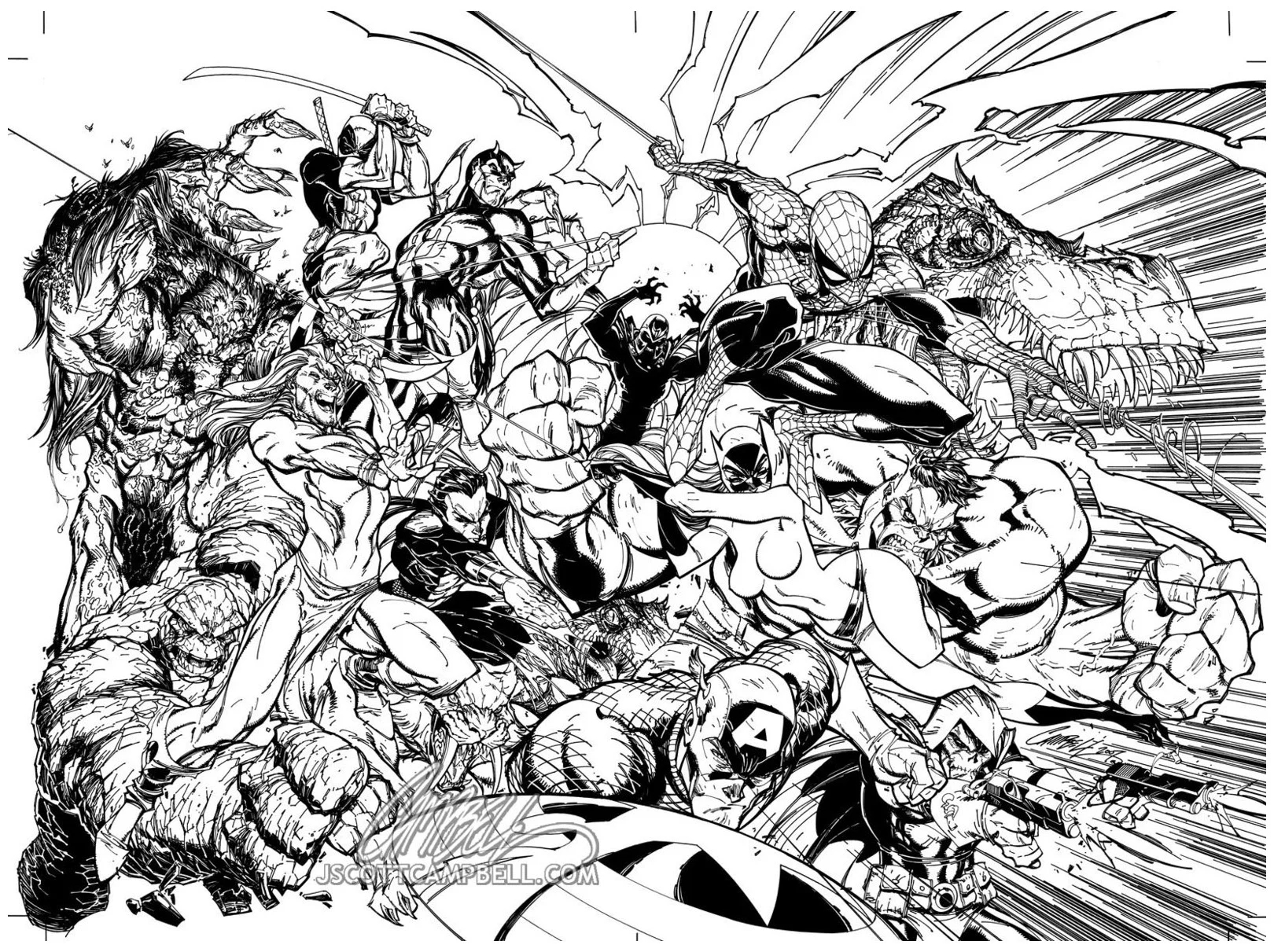 Avengers Book And Comic Coloring Pages