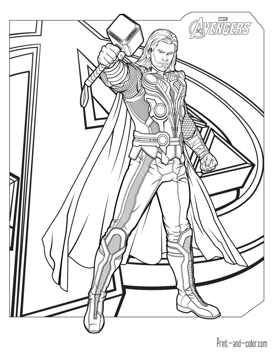Avengers Coloring Pages Print And Color Avengers Coloring Pages Print And Color