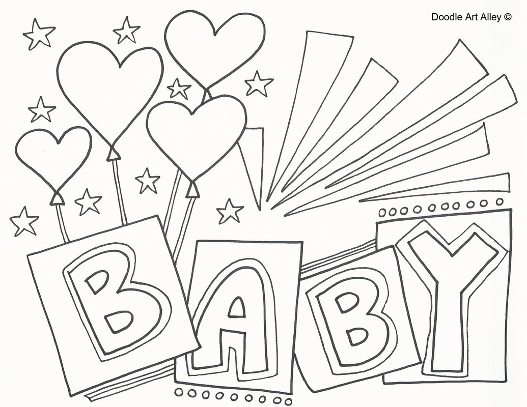 Baby Coloring Pages DOODLE ART ALLEY