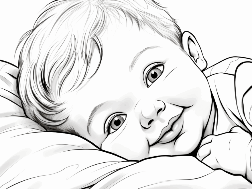 Baby Coloring Pages Free Printable
