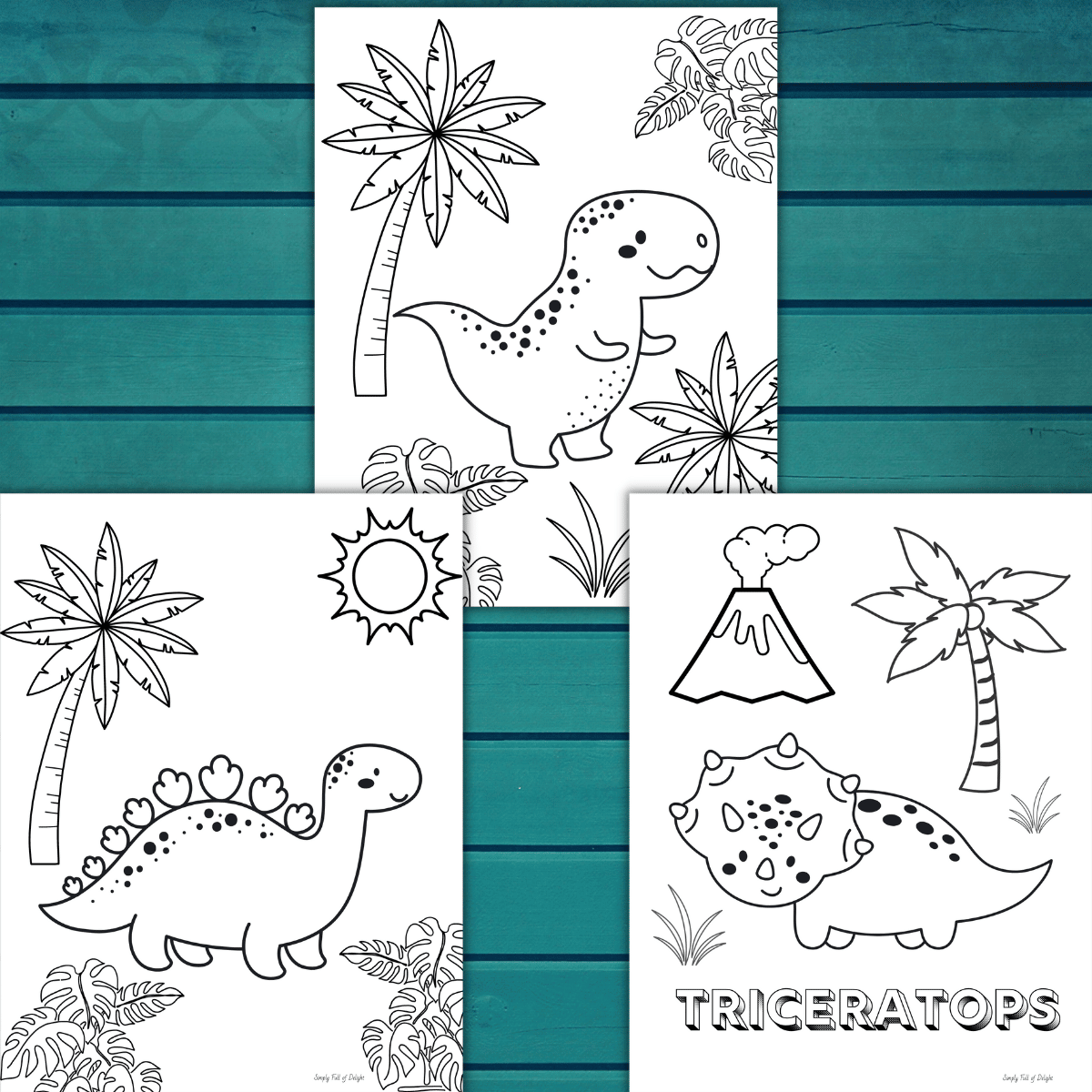 Dinosaur Coloring Pages For Toddlers