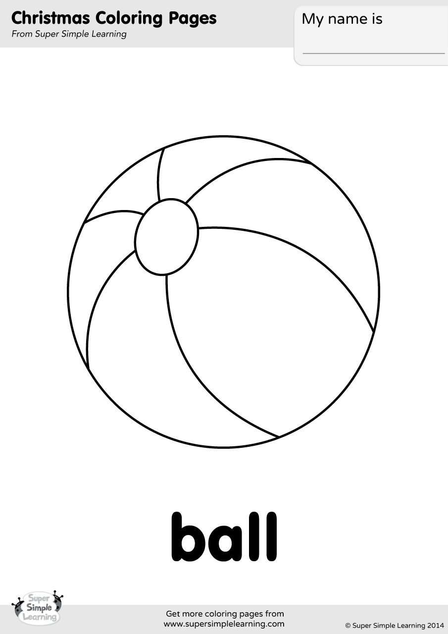 Ball Coloring Page Super Simple Ball Coloring Page Super Simple
