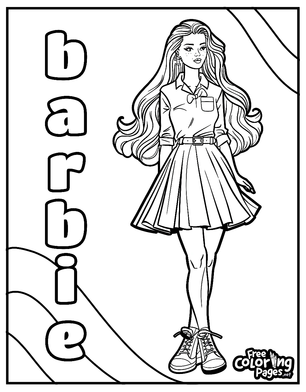 Barbie School Coloring Pages Barbie School Coloring Pages