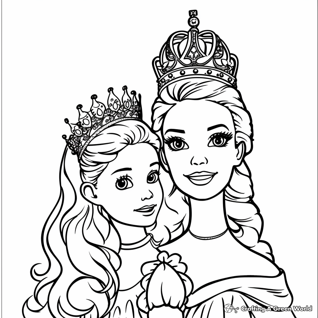 Barbie Princess Coloring Pages Printable