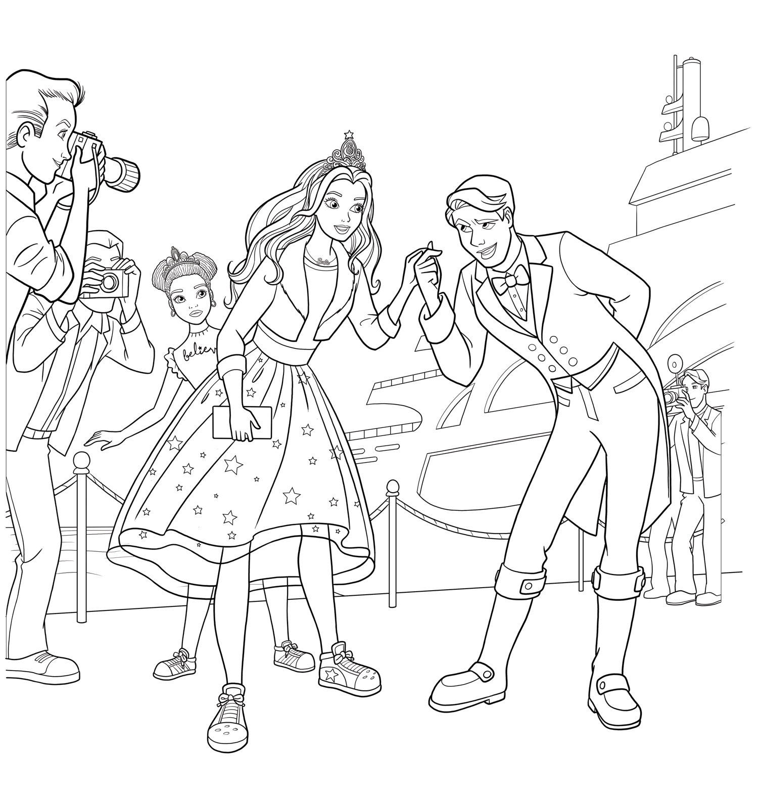 Barbie Cartoon Coloring Pages Barbie Cartoon Coloring Pages