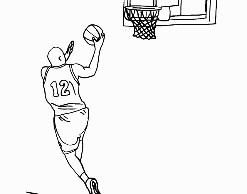 Basketball Coloring Page LetMeColor