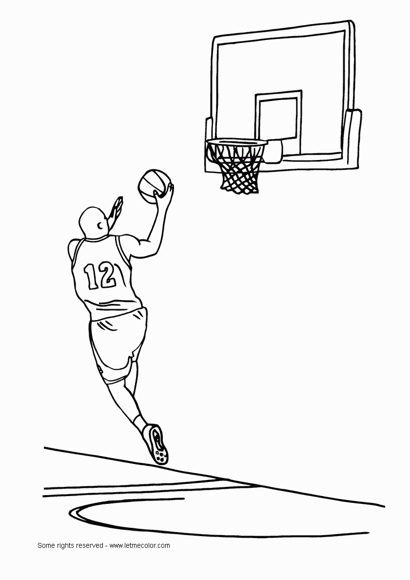 Basketball Coloring Page LetMeColor Basketball Coloring Page LetMeColor