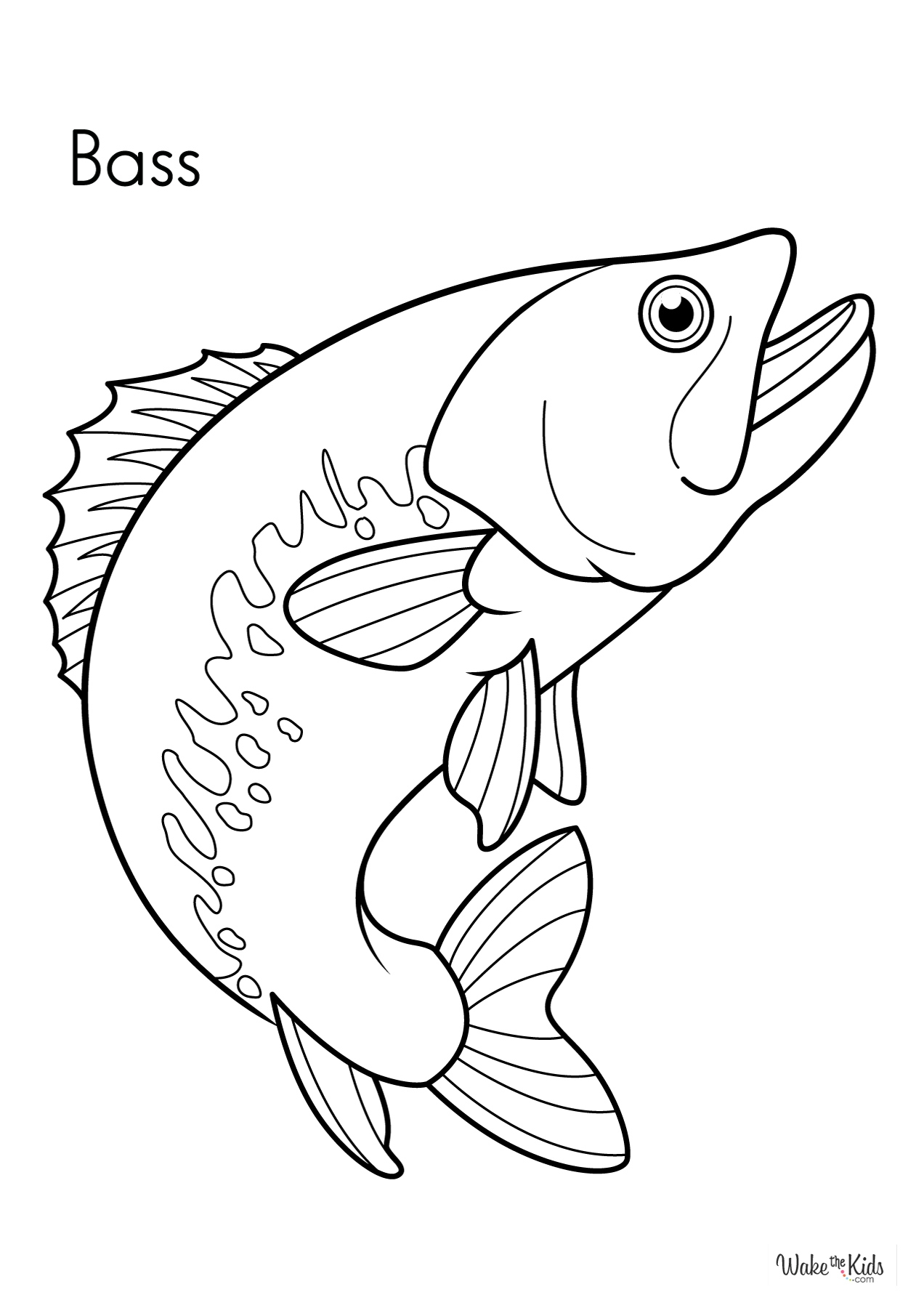 Bass Coloring Pages Free Printable PDFs WakeTheKids