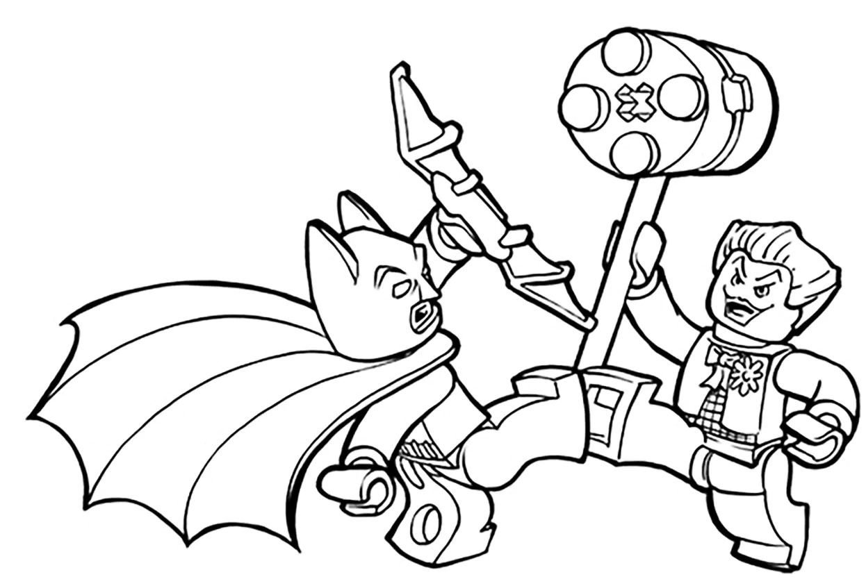 Batman s Battle With The Joker Lego Batman Coloring Pages Batman s Battle With The Joker Lego Batman Coloring Pages