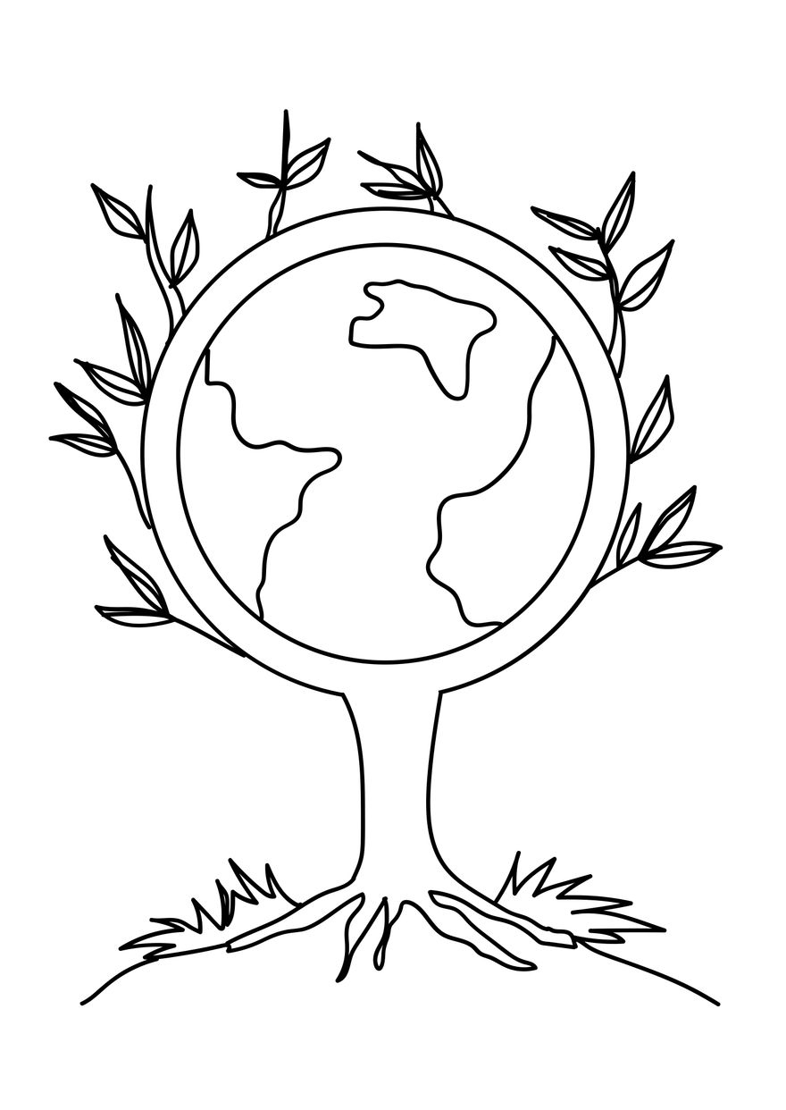 Beautiful Earth Day Drawing In EPS Illustrator JPG PSD PNG PDF SVG Download Template Beautiful Earth Day Drawing In EPS Illustrator JPG PSD PNG PDF SVG Download Template