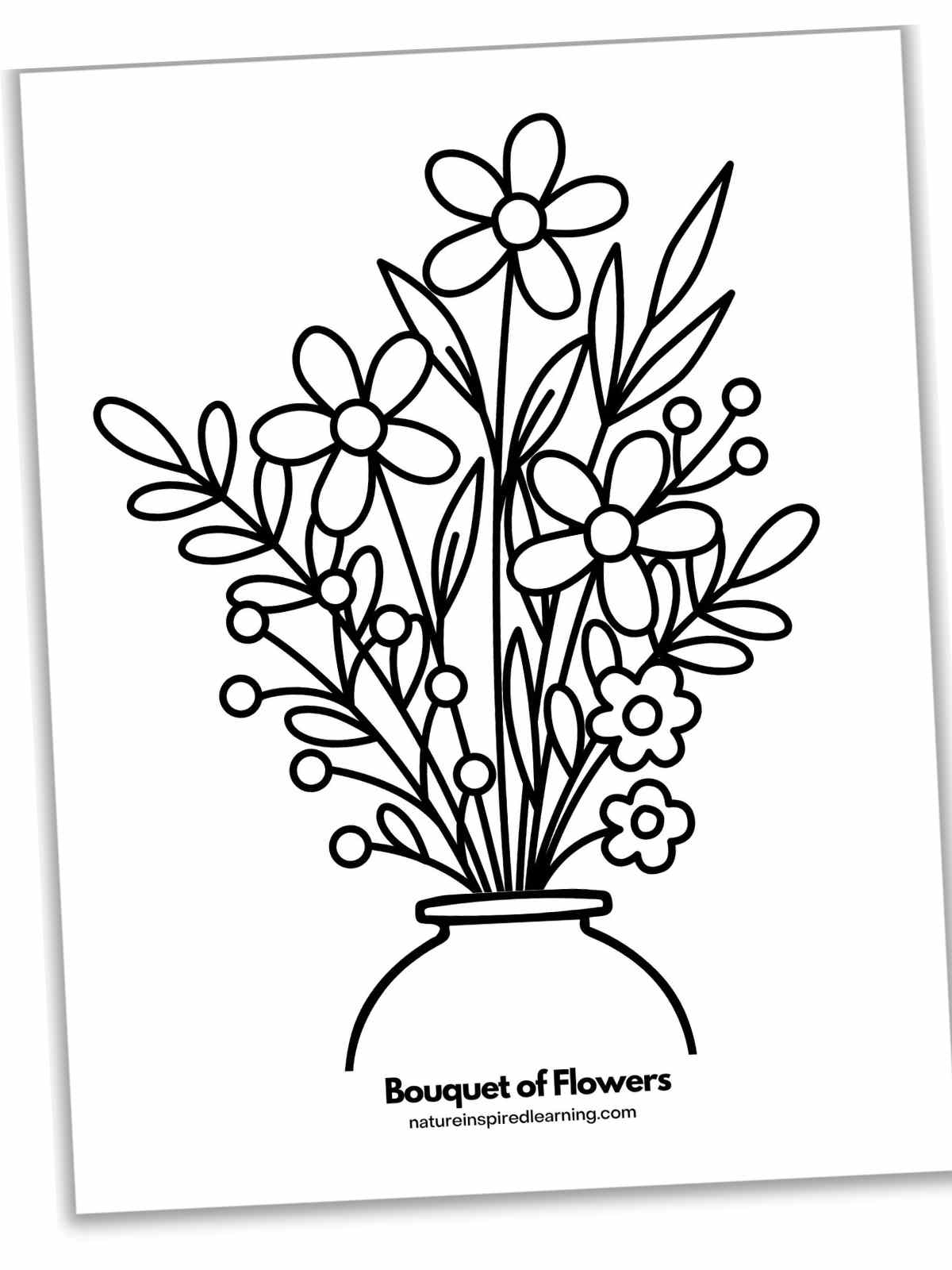 Beautiful Flower Coloring Pages Nature Inspired Learning Beautiful Flower Coloring Pages Nature Inspired Learning