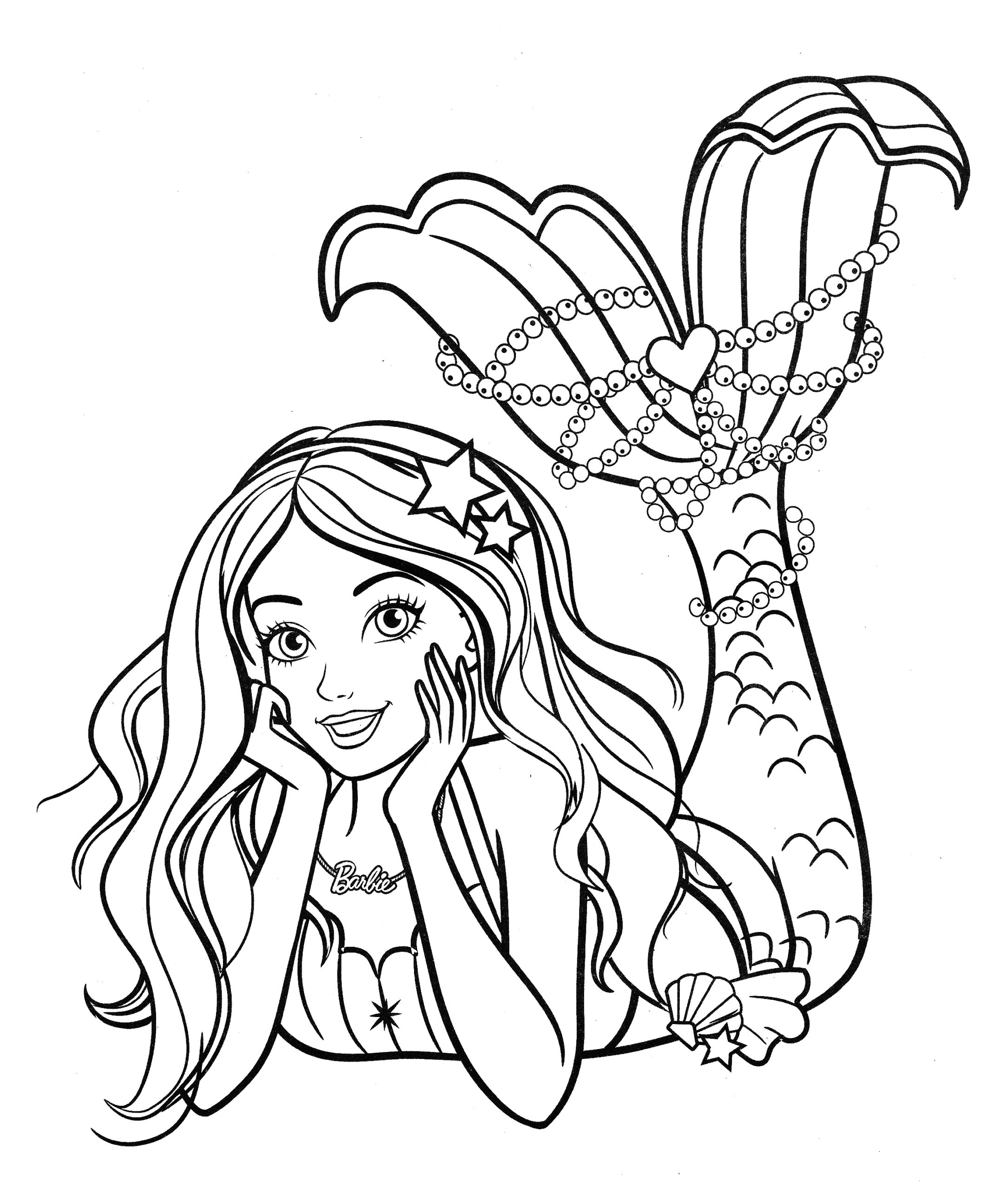 Beautiful Mermaid Barbie Coloring Pages YouLoveIt Beautiful Mermaid Barbie Coloring Pages YouLoveIt