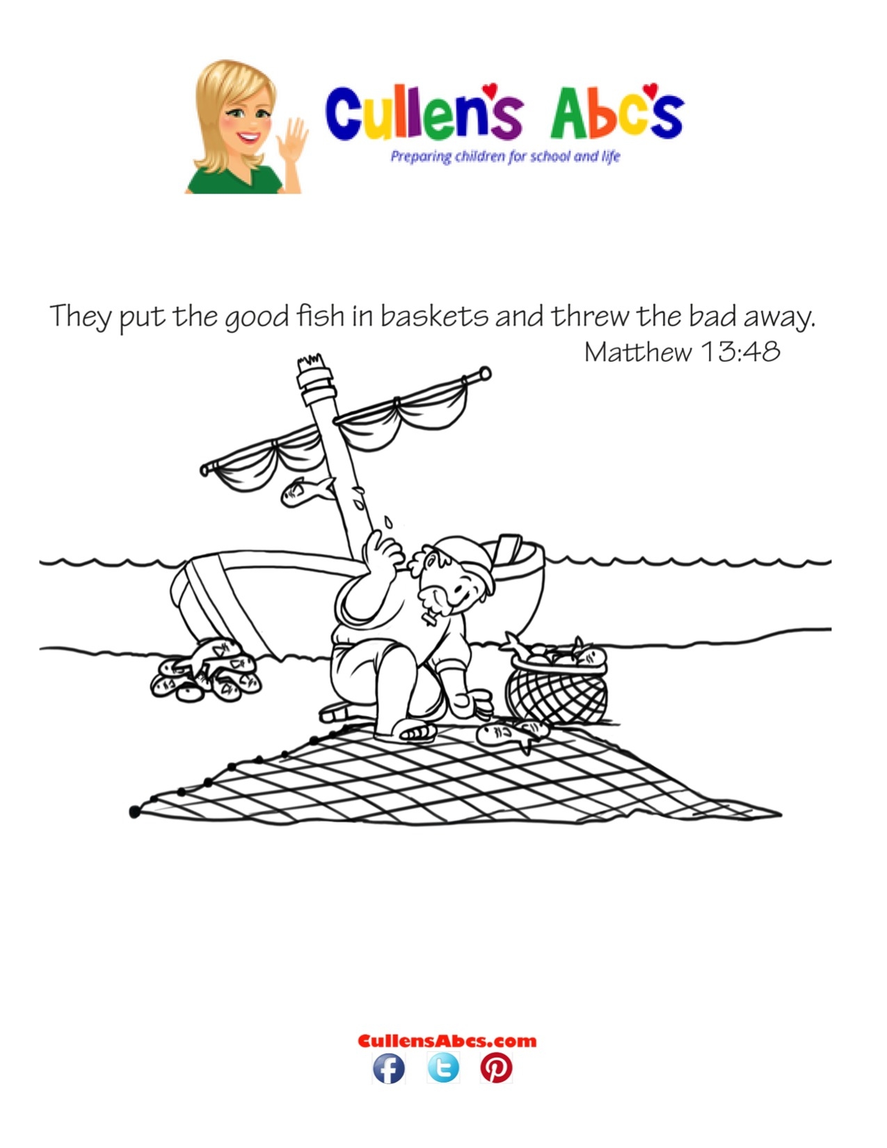 Bible Key Point Coloring Page A Fisherman s Net Free Children s Videos Activities Bible Key Point Coloring Page A Fisherman s Net Free Children s Videos Activities