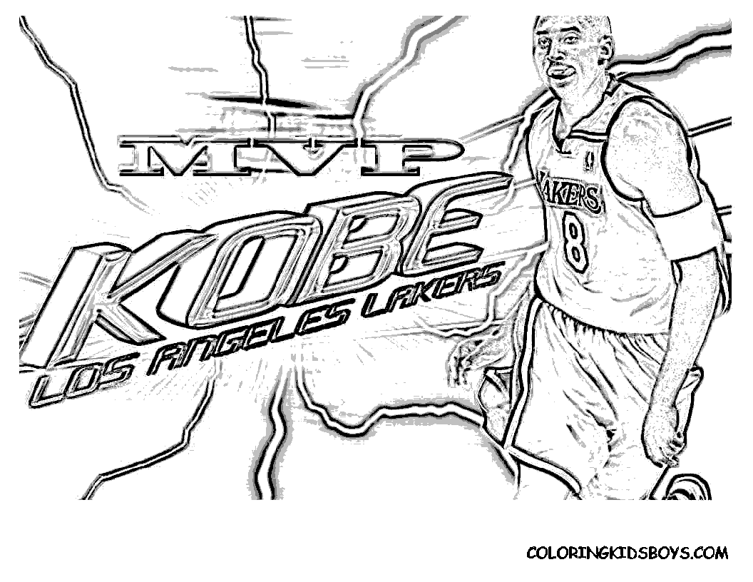 Los Angeles Lakers Coloring Pages
