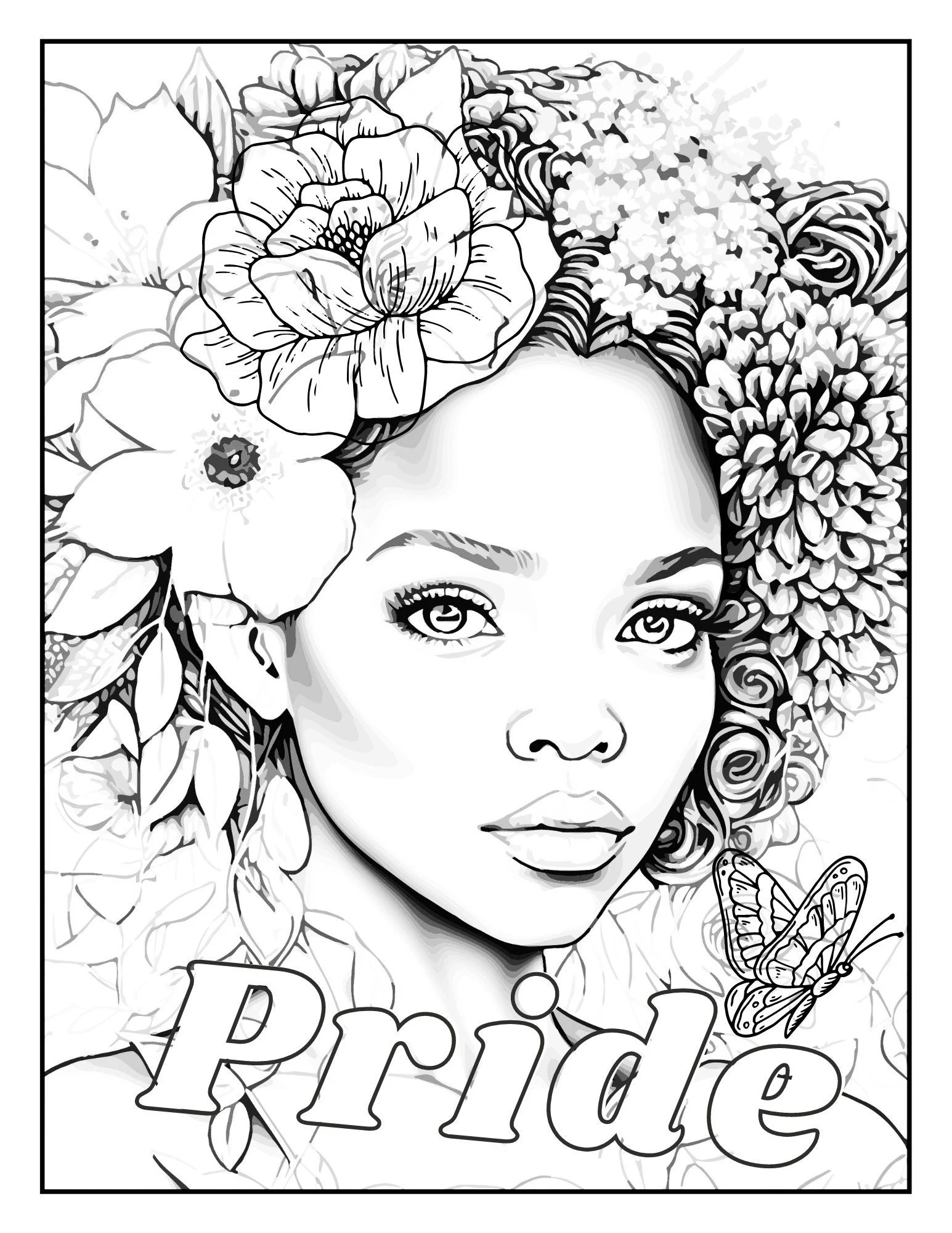 Black Girl Coloring Page Pride Printable Adult Coloring Sheet Girls Etsy Black Girl Coloring Page Pride Printable Adult Coloring Sheet Girls Etsy