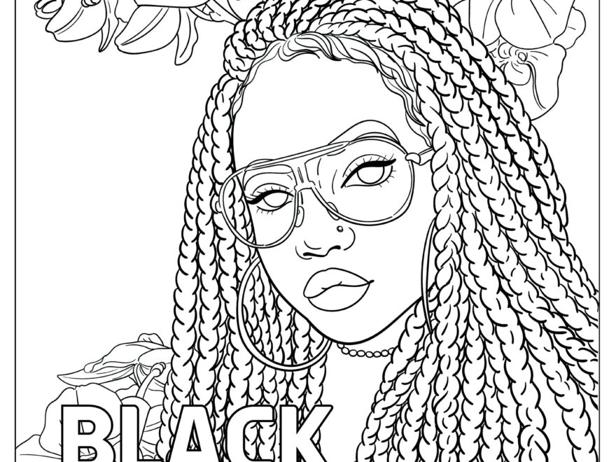 Black Girl Magic Black Girl Coloring Pages Natural Hair Printable Coloring Page Etsy