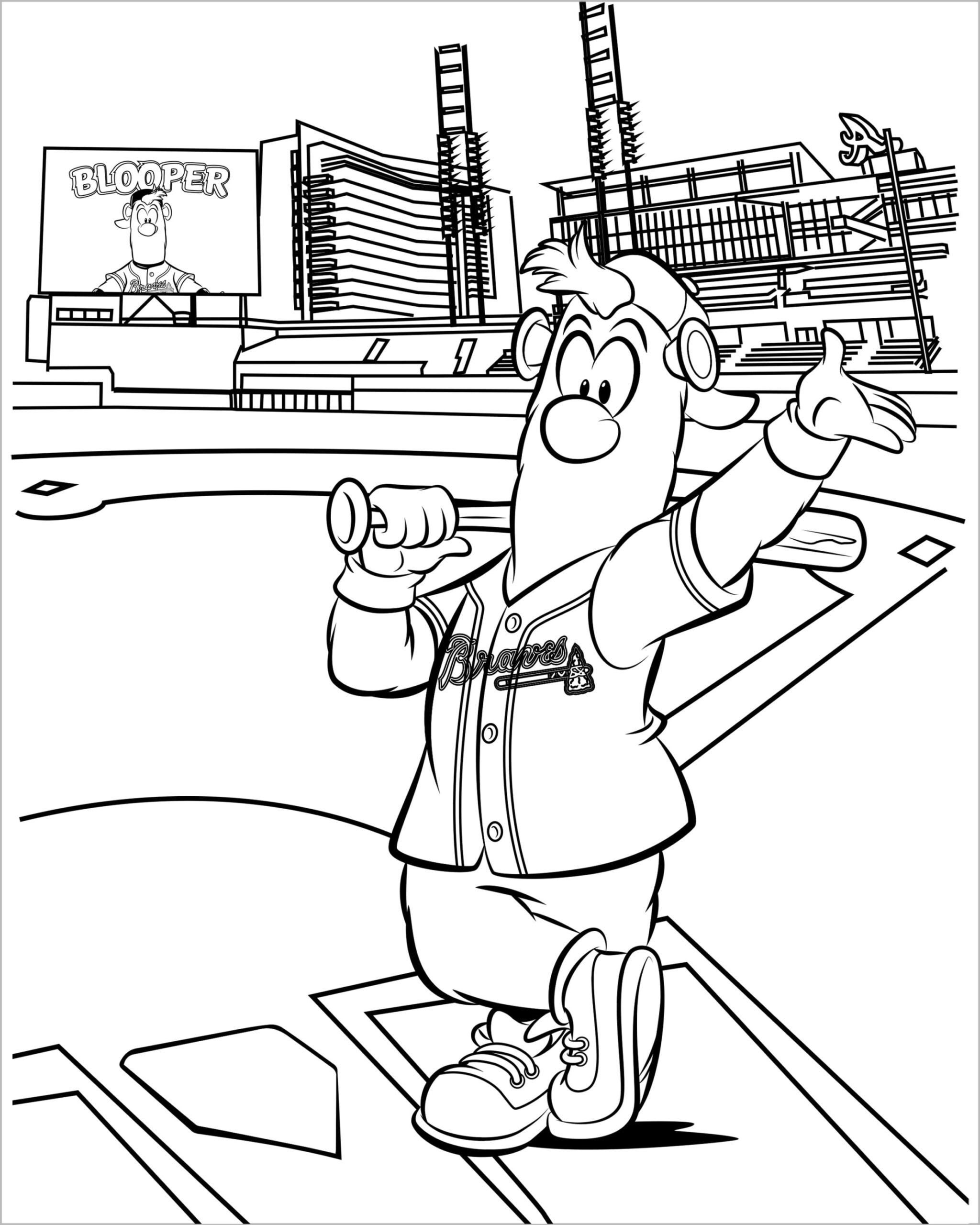 Baseball Scoreboard Coloring Pages Baseball Scoreboard Coloring Pages
