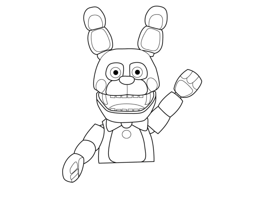 Bon Bon FNAF Coloring Page For Kids Free Five Nights At Freddy s Printable Coloring Pages Online For Kids ColoringPages101 Coloring Pages For Kids