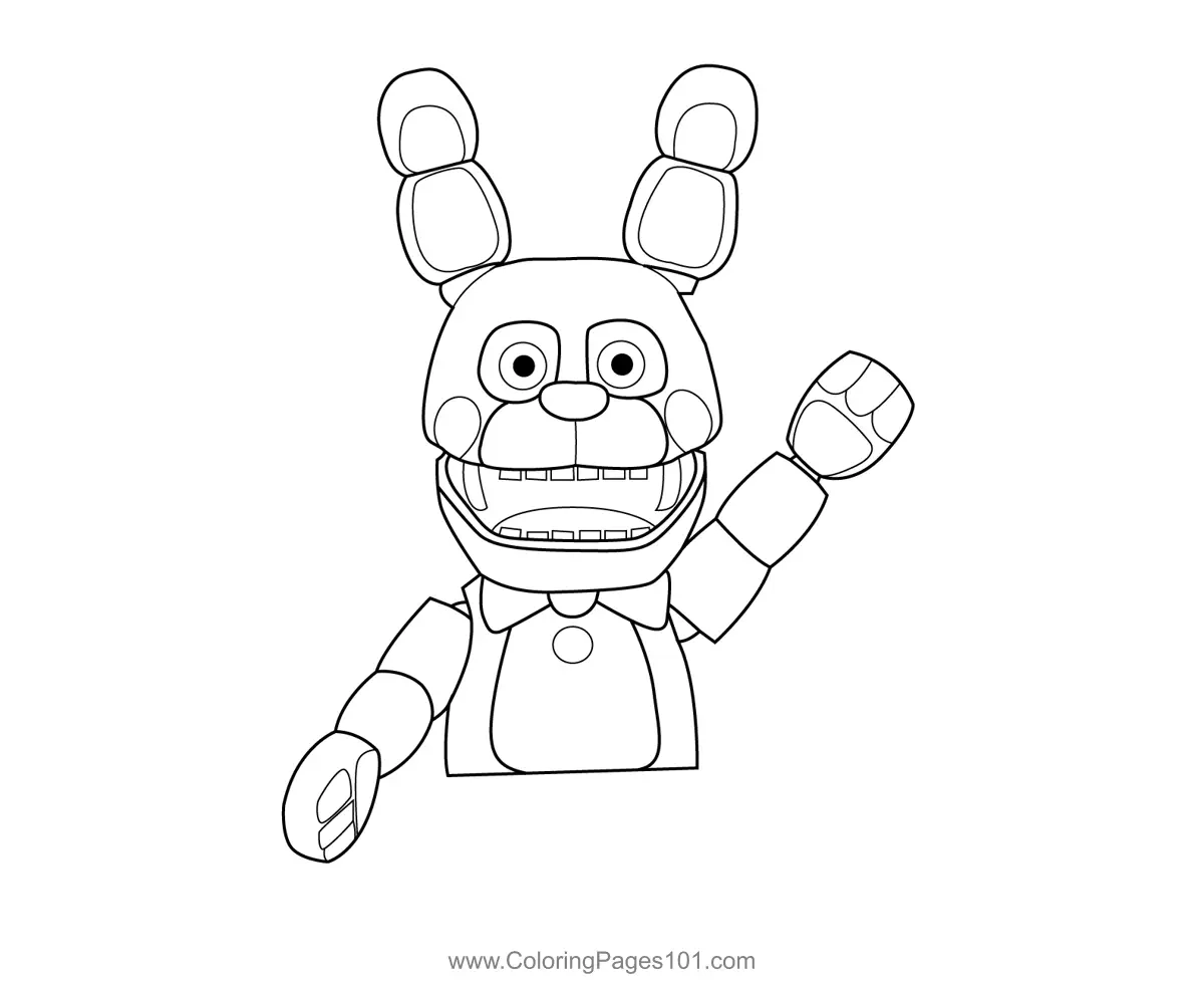Bon Bon FNAF Coloring Page For Kids Free Five Nights At Freddy s Printable Coloring Pages Online For Kids ColoringPages101 Coloring Pages For Kids