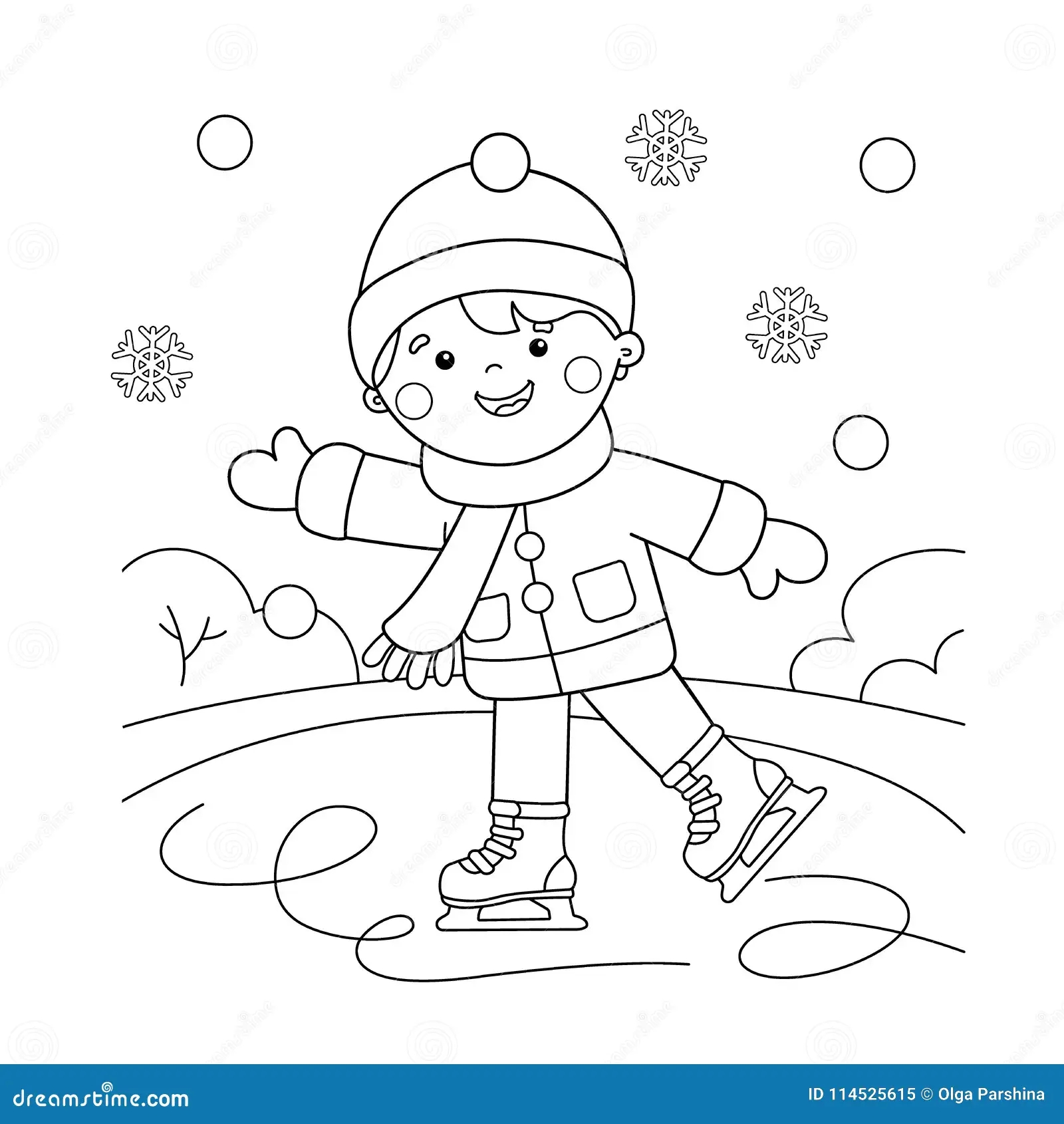 Winter Boy Coloring Pages Winter Boy Coloring Pages