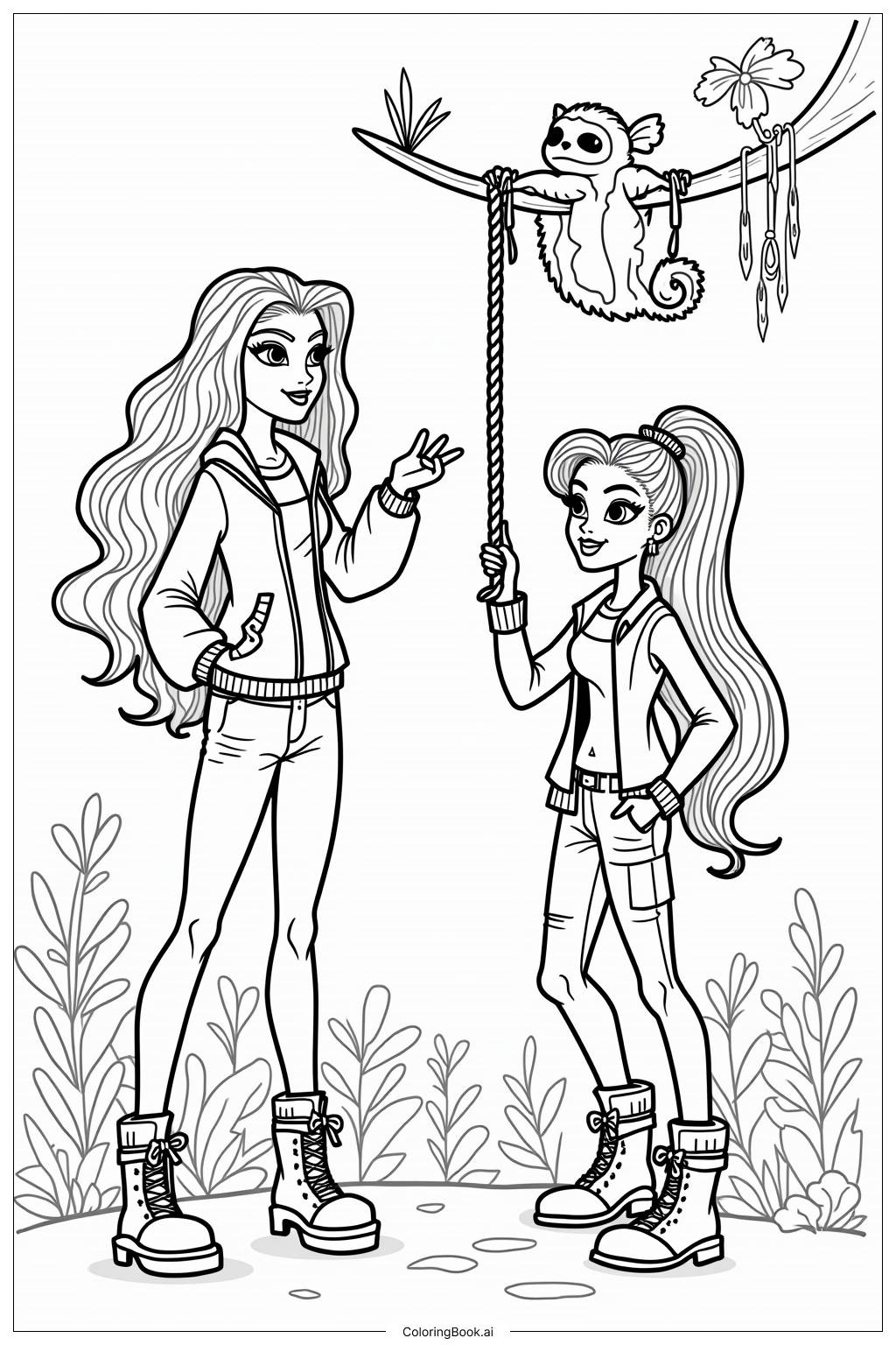 Bratz Girls Coloring Pages Bratz Girls Coloring Pages