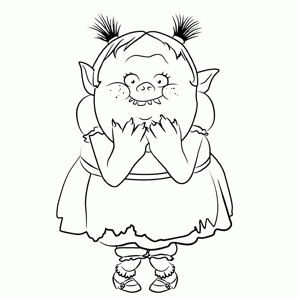 Bridget Trolls Coloring Pages