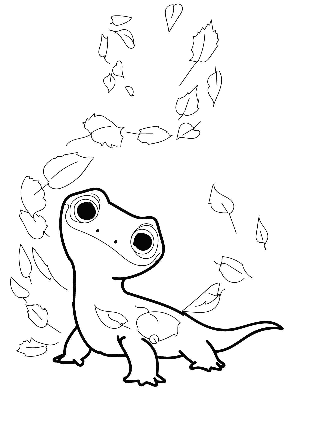 Bruni The Salamander Coloring Pages Frozen 2 Cristina Is Painting Bruni The Salamander Coloring Pages Frozen 2 Cristina Is Painting