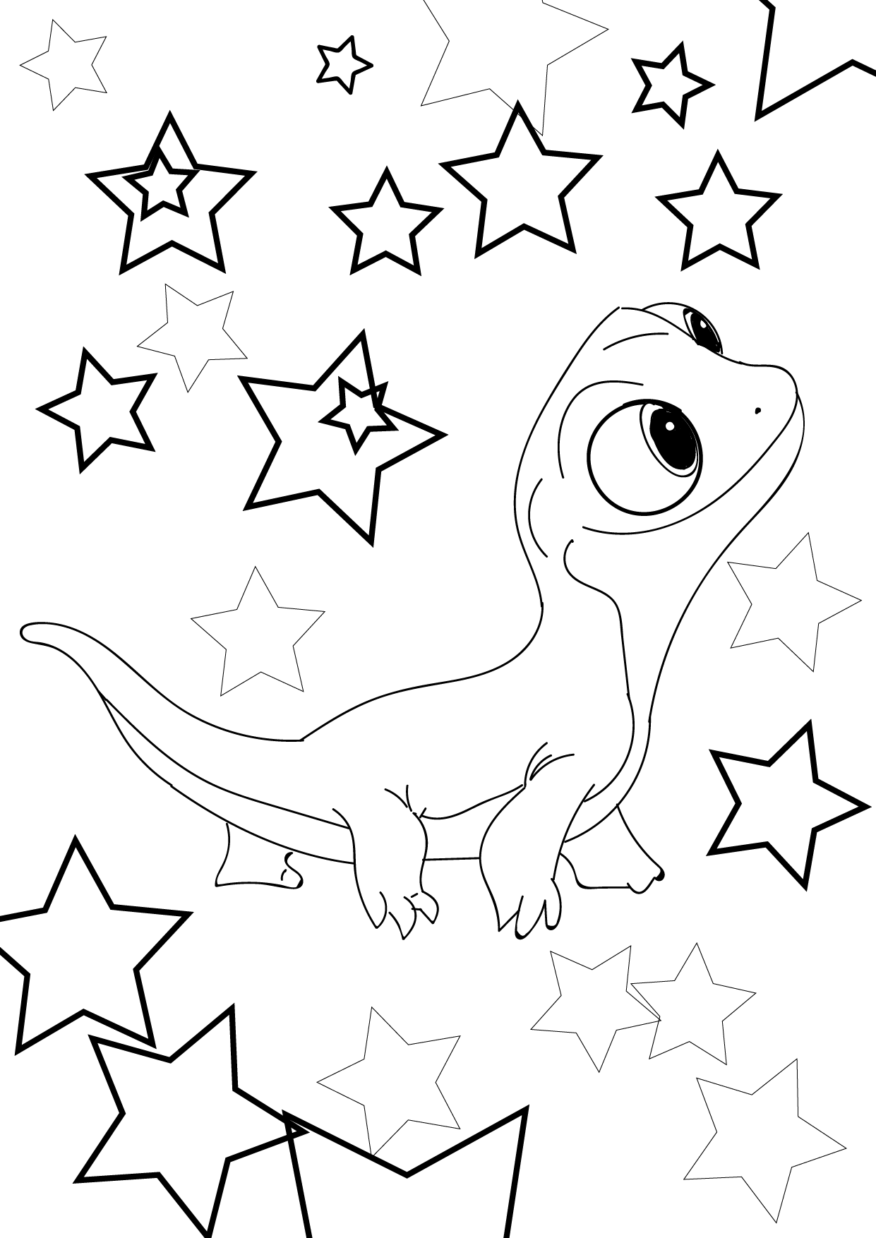 Bruni The Salamander Coloring Pages Frozen 2 Cristina Is Painting Bruni The Salamander Coloring Pages Frozen 2 Cristina Is Painting
