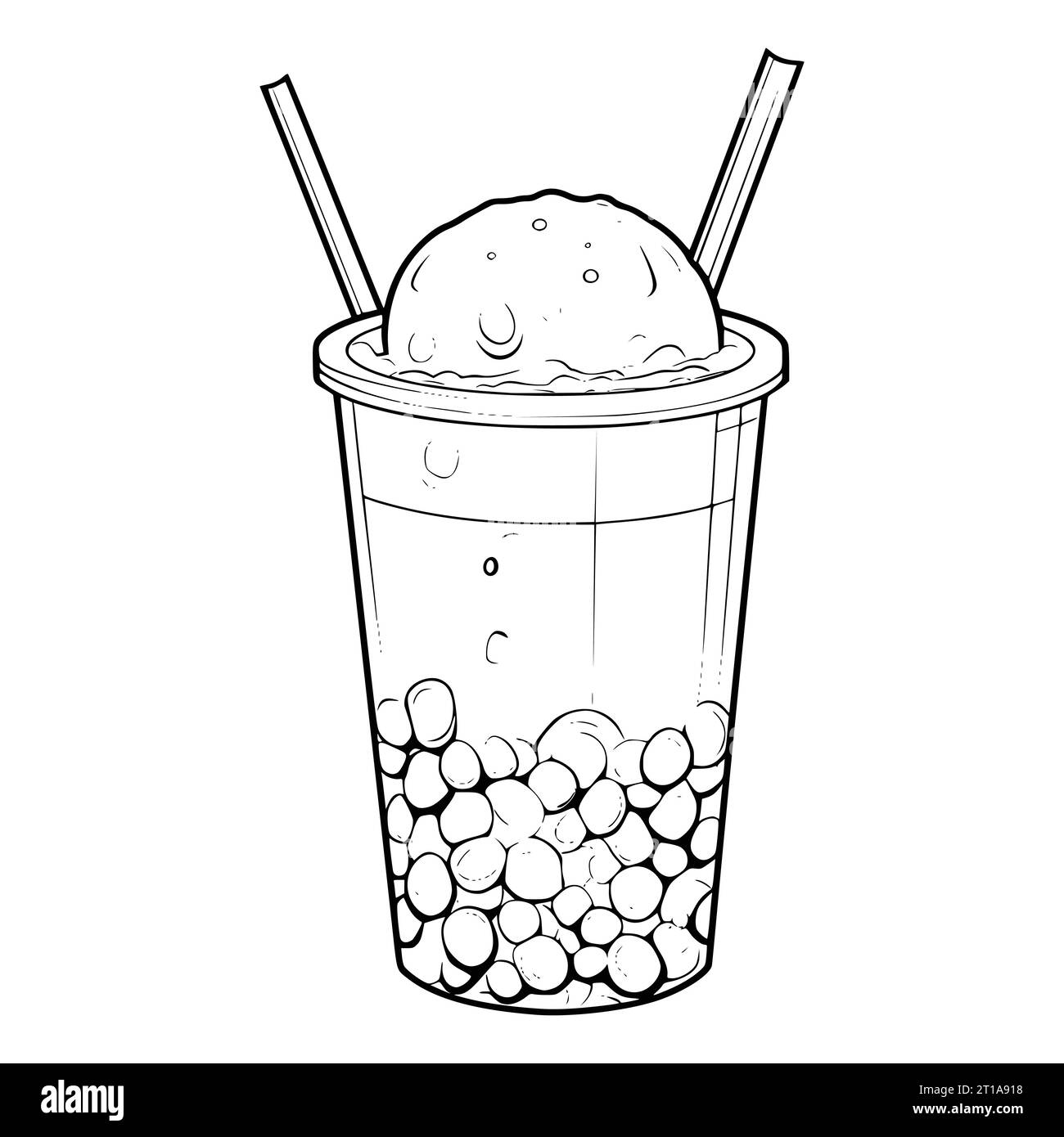 Boba Drink Coloring Pages