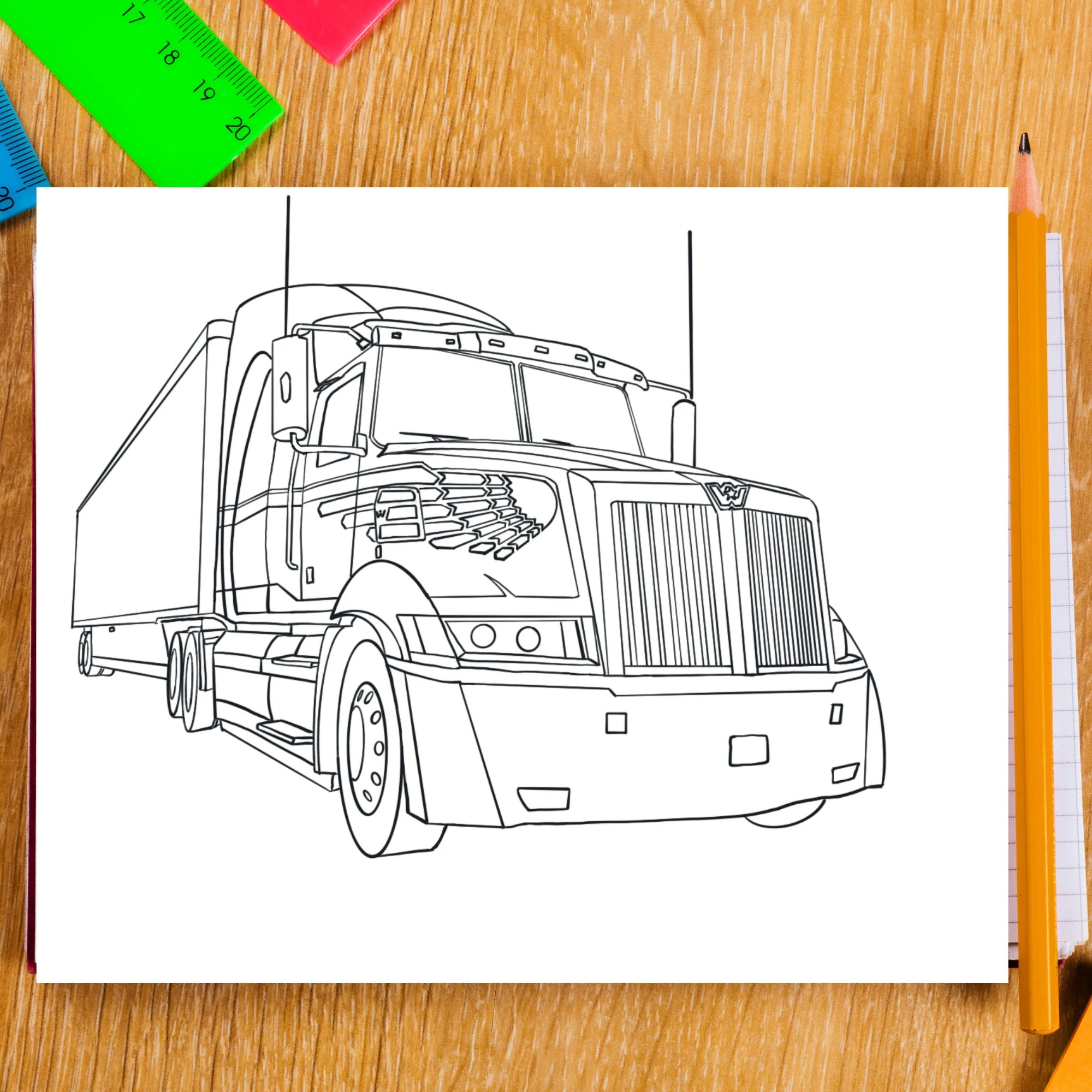 Bundle 4 5 Printable Unique Big Rig Semi Truck Coloring Pages 5 Big Rig Colouring Pages Digital Downloadable Activities For Kids Etsy Bundle 4 5 Printable Unique Big Rig Semi Truck Coloring Pages 5 Big Rig Colouring Pages Digital Downloadable Activities For Kids Etsy