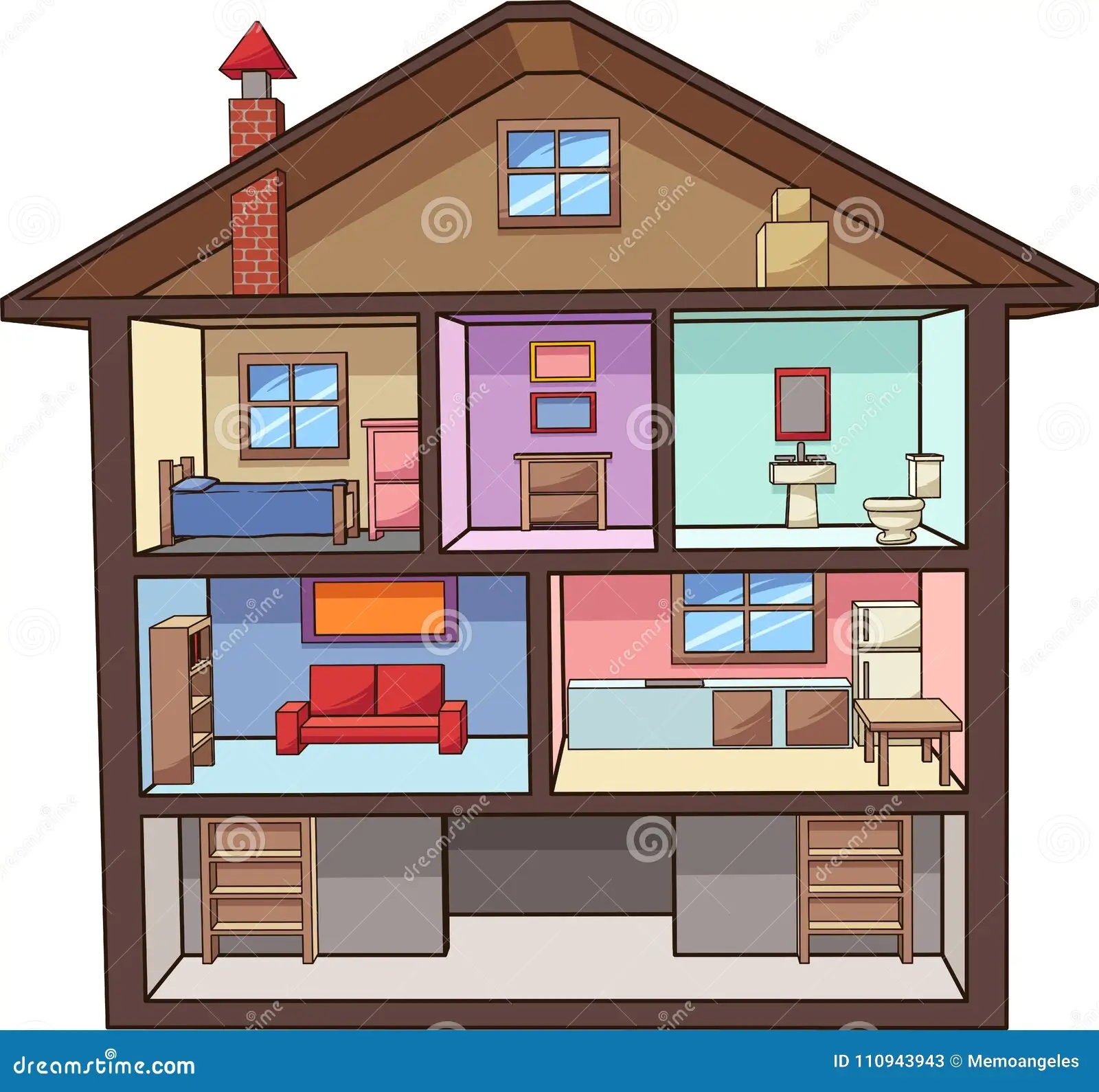 Multi-Level House Coloring Pages Multi-Level House Coloring Pages