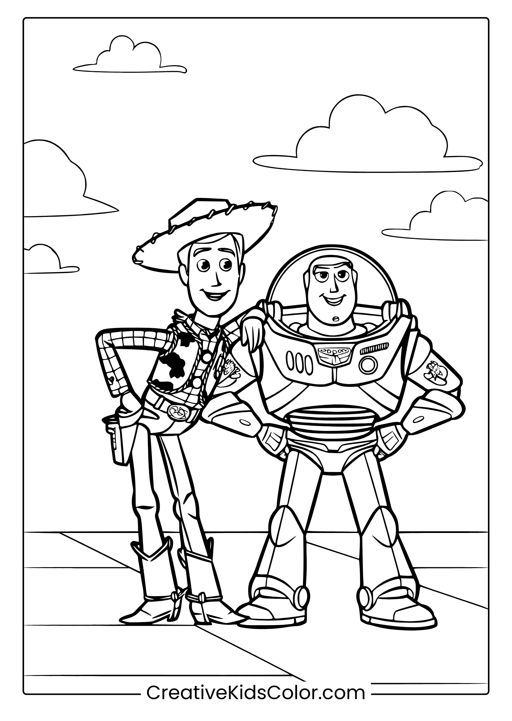 Cartoon Character Coloring Pages
