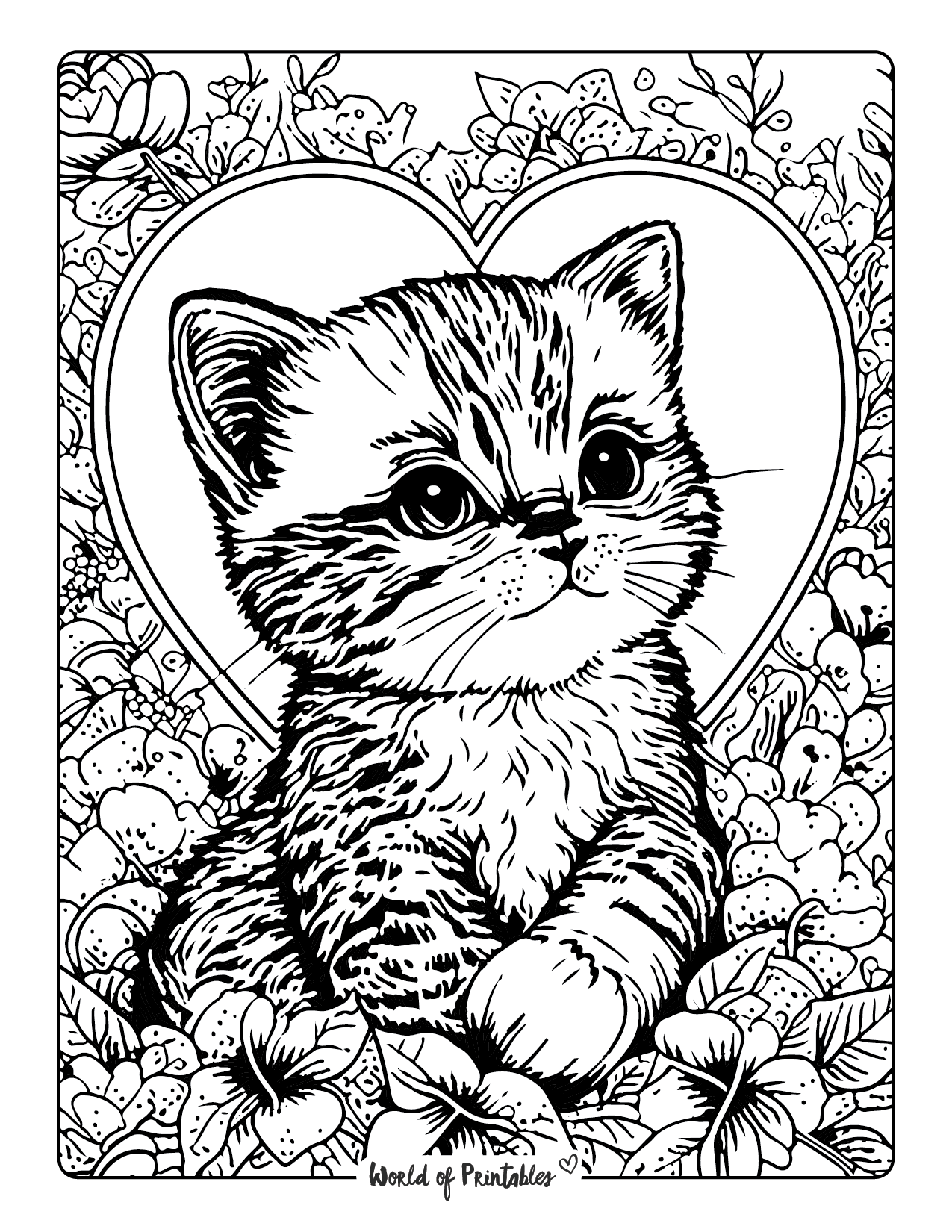 Adult Coloring Pages Kittens Adult Coloring Pages Kittens
