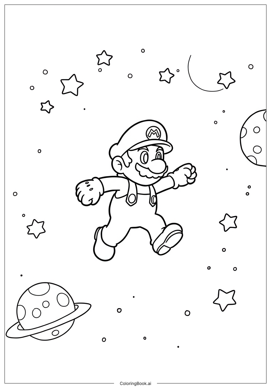 Cat Mario Sitting And Smiling Coloring Page Free PDF PNG Printable Cat Mario Sitting And Smiling Coloring Page Free PDF PNG Printable