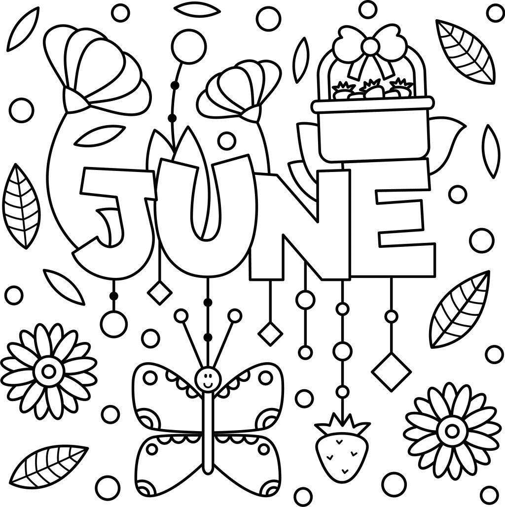 Cheery June Coloring Page Printable Thrifty Mommas Tips Cheery June Coloring Page Printable Thrifty Mommas Tips