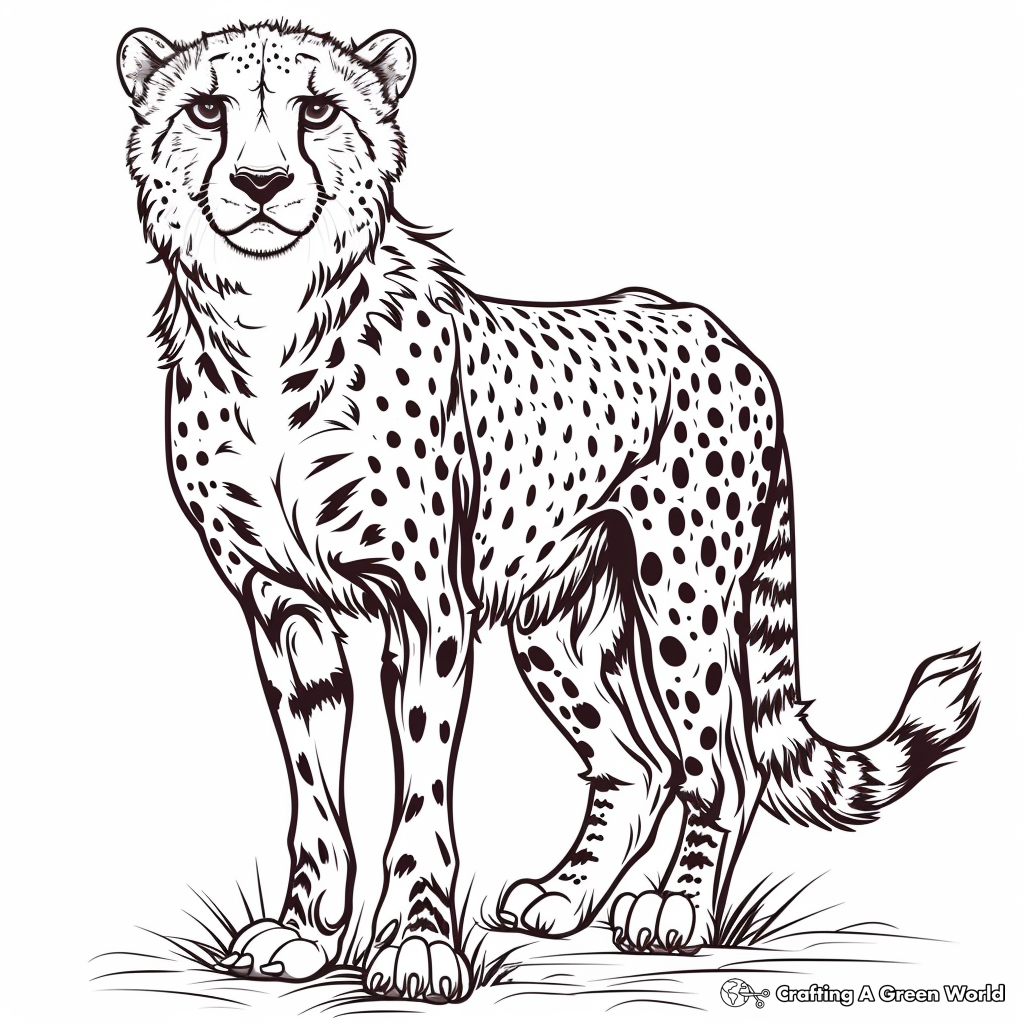 Cheetah Coloring Pages Free Printable Cheetah Coloring Pages Free Printable