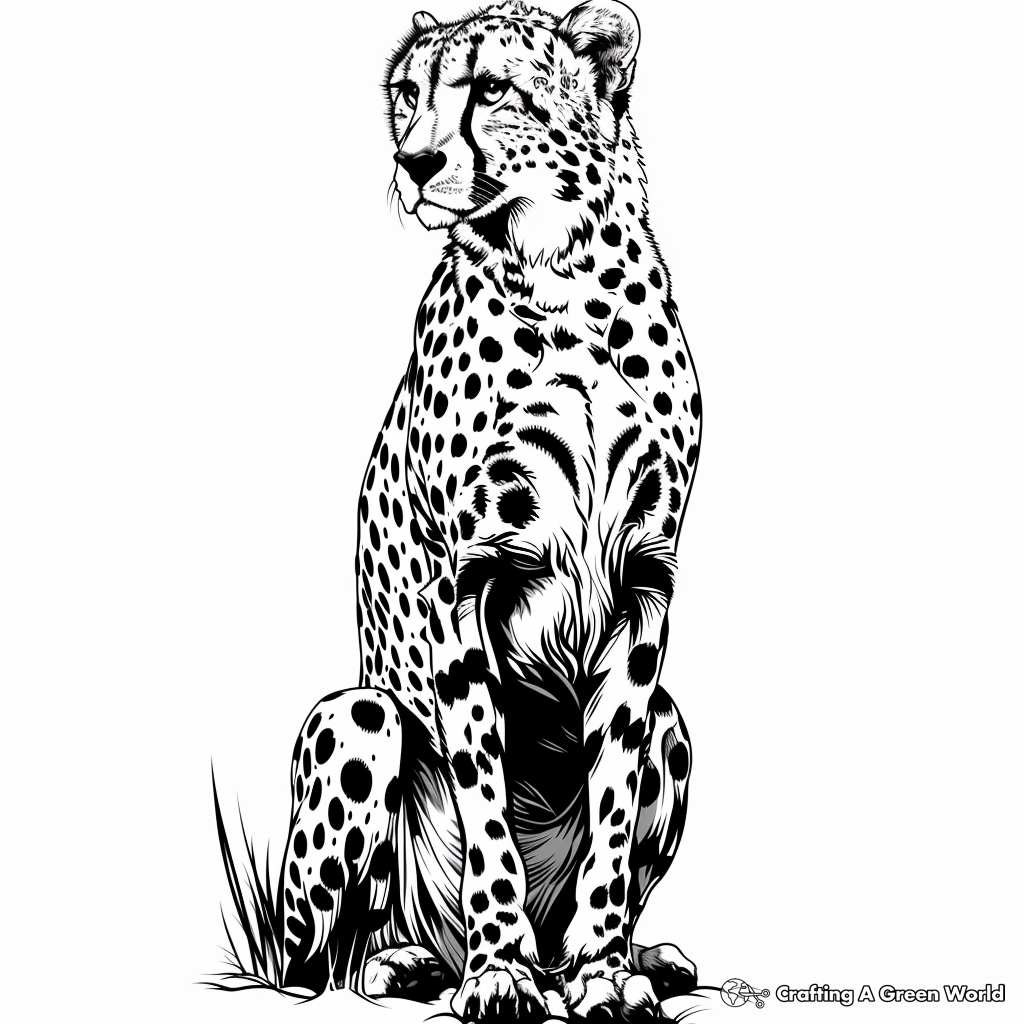 Cheetah Coloring Pages Free Printable 