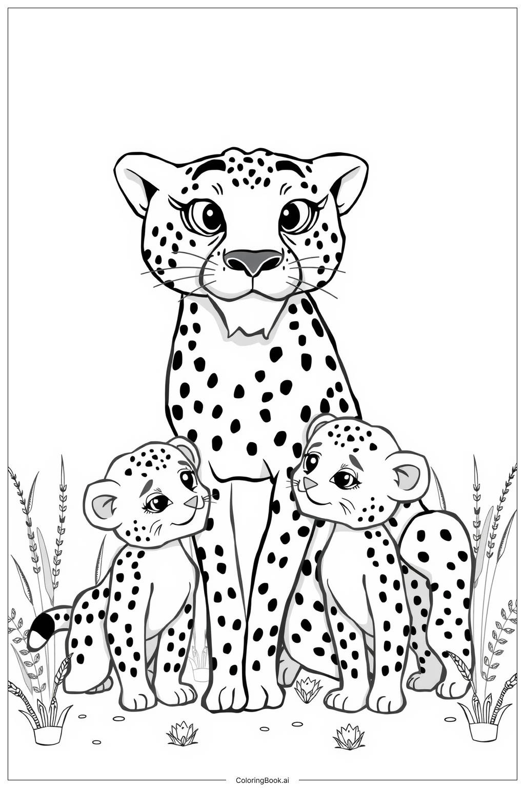 Very Adorable Cheetah Coloring Pages Very Adorable Cheetah Coloring Pages