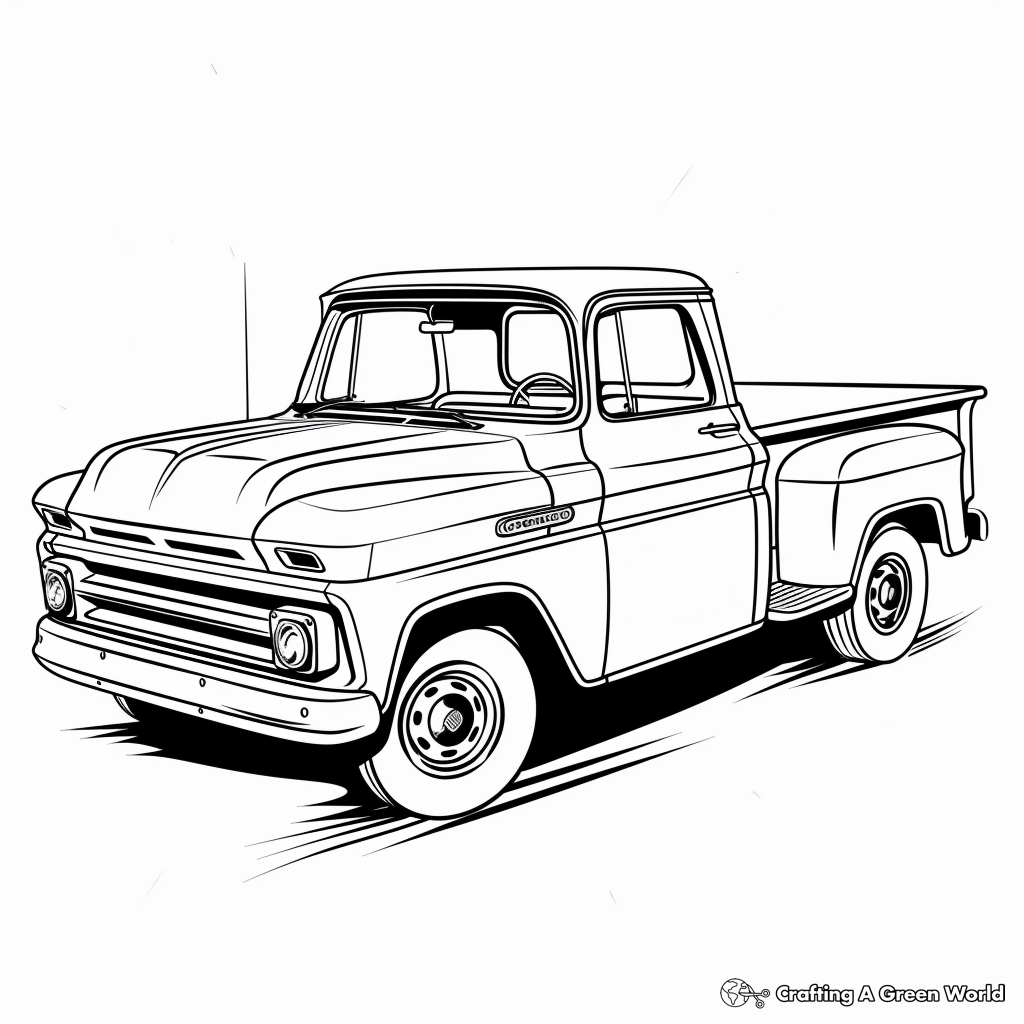 Chevy Truck Coloring Pages Free Printable 
