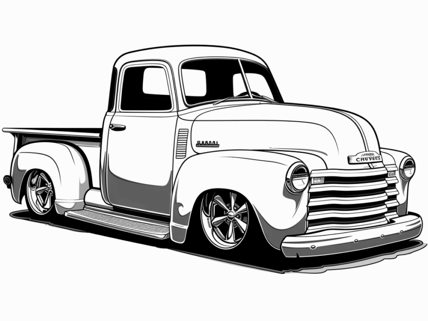Chevy Truck Coloring Pages Free Printable