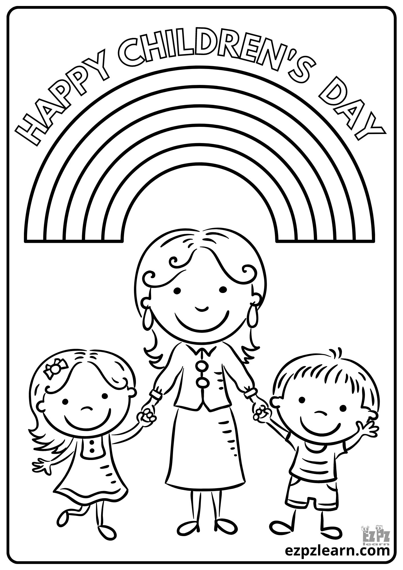 children s day coloring page 5 ezpzlearn children s day coloring page 5 ezpzlearn