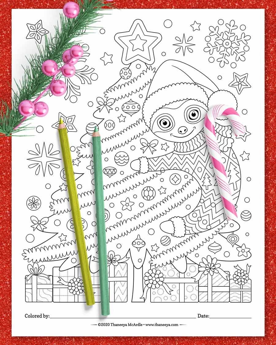 Cute Christmas Coloring Pages To Print Cute Christmas Coloring Pages To Print