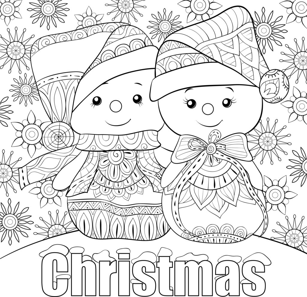 Christmas Snowmen Colouring Page For Kids Thrifty Mommas Tips Christmas Snowmen Colouring Page For Kids Thrifty Mommas Tips