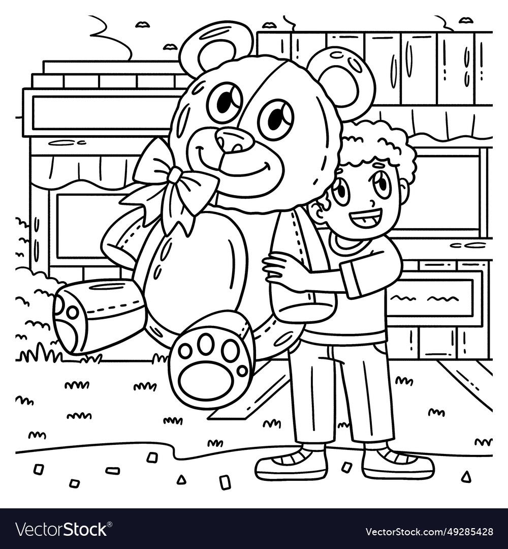 Big Teddy Bear Coloring Pages
