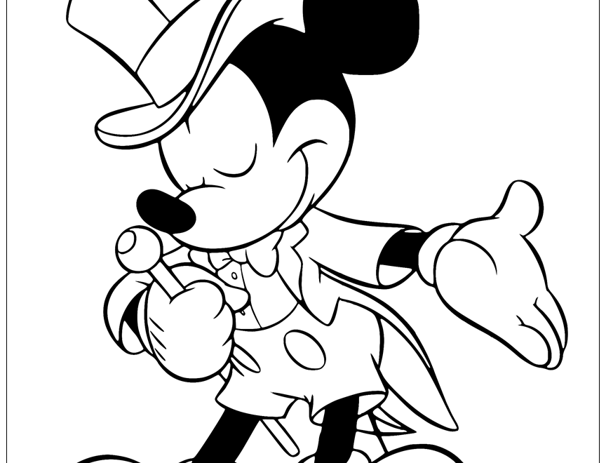 Classic Mickey Mouse Coloring Pages 3 Disneyclips
